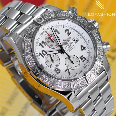 breitling diamond bezel uk